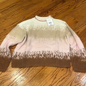 NWT St Barth Woman’s Dayna Soft Natural Shades Sweater Size S